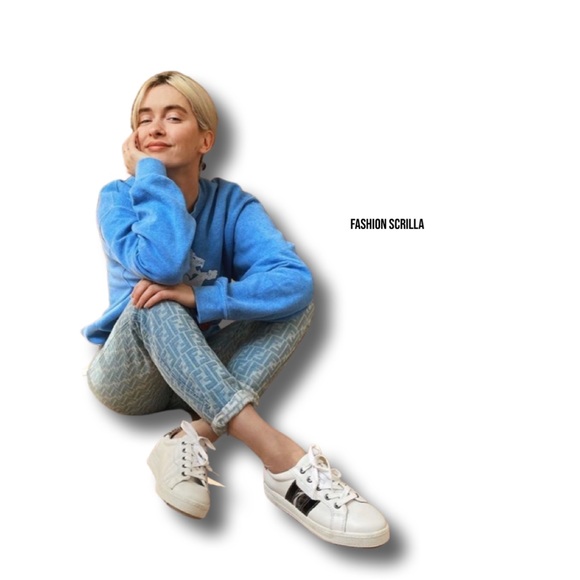 FENDI Vintage Blue Denim Zucca FF Monogram Logo Jeans - Picture 13 of 16